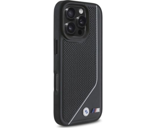 BMW M Perforated Twisted Line MagSafe Aizsargapvalks priekš Apple iPhone 16 Pro