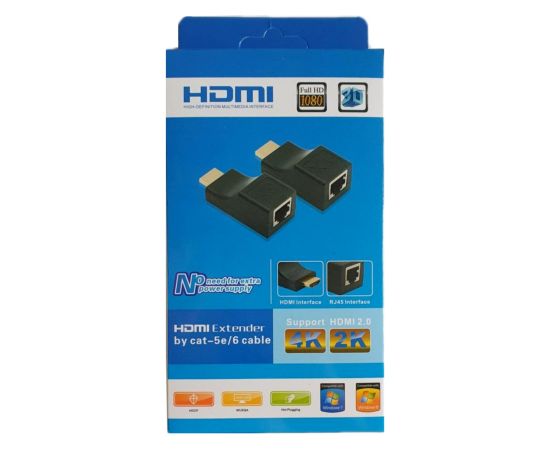 RoGer HDMI 2.0 Extender RJ45 / cat5e/6 / 30m / 4K