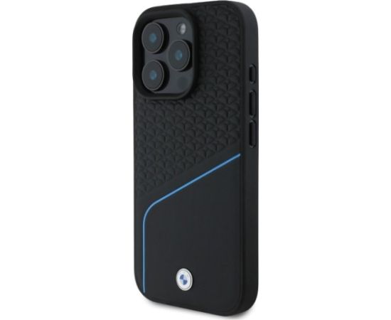 BMW Sign Leather Textured And Line MagSafe Защитный Чехол для Apple iPhone 16 Pro Max