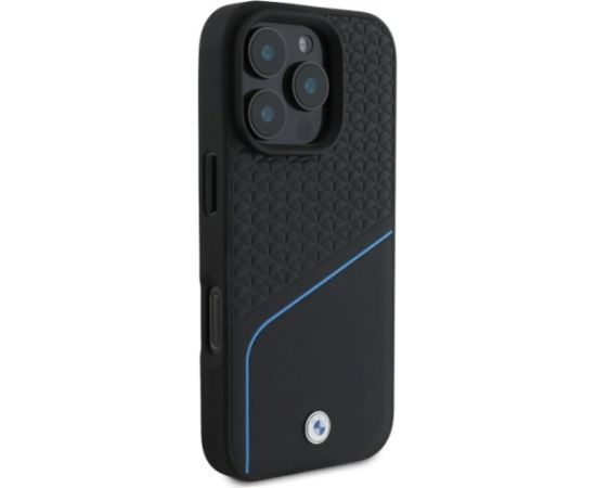 BMW Sign Leather Textured And Line MagSafe Защитный Чехол для Apple iPhone 16 Pro Max