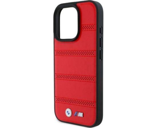 BMW M Perforated And Stitched Line MagSafe Aizsargapvalks priekš Apple iPhone 16 Pro Max