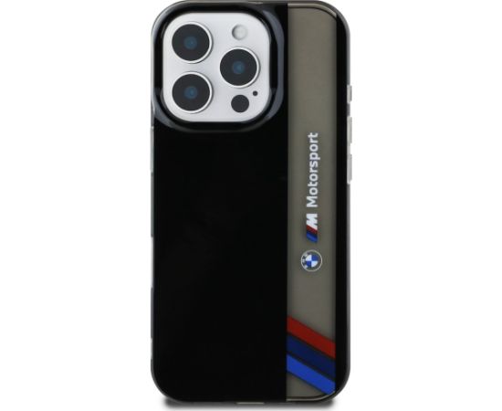 BMW Motorsport IML Vertical Stripe Aizsargapvalks priekš Apple iPhone 16 Pro Max