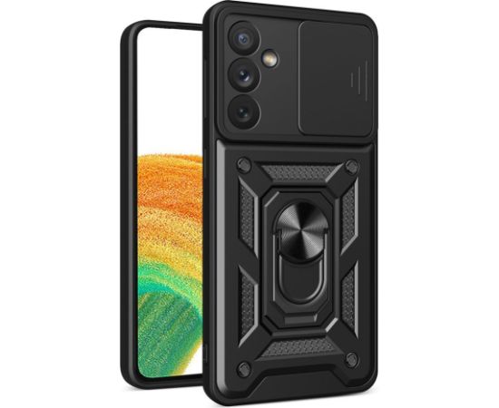 Hurtel -  Hybrid Armor Camshield case for Samsung Galaxy A34 5G armored case with camera cover black