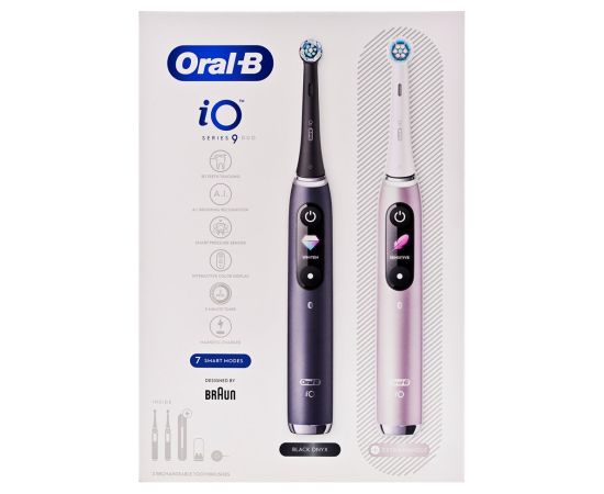 Braun Szcoteczka Oral-B  iO Series 9 Duo Black Onyx/Rose
