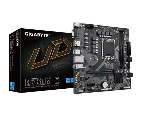 Mainboard GIGABYTE Intel B760 Express LGA1700 Micro-ATX Memory DDR5 Memory slots 2 B760ME1.0