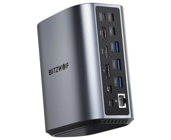 Blitzwolf BW-TH15 17in1 Docking Station 2xHD+DP+4xC+3xUSB 3.0+USB 3.1+C 3.2+C PD+RJ45+micro SD+SD+3.5mm Audio