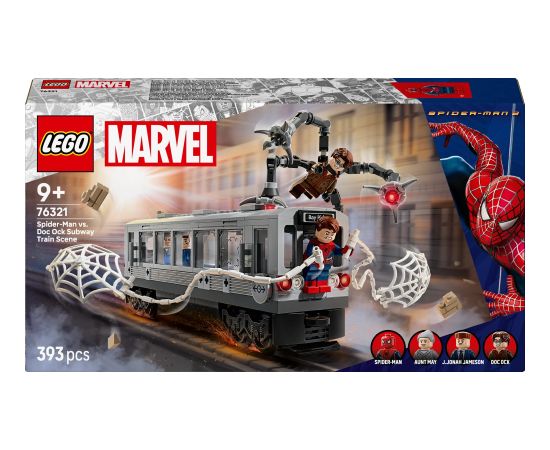 Lego Marvel Spider-Man kontra Doc Ock — scena w metrze (76321)
