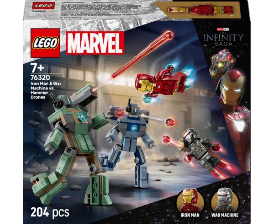 Lego Marvel Iron Man i War Machine kontra drony Hammera (76320)