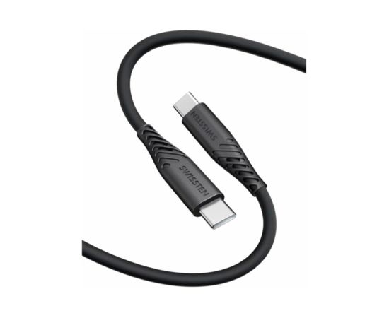 Swissten Soft Silicone USB-C - USB-C 60W кабель 0.4m