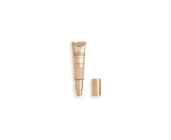 Makeup Revolution PRO CC Perfecting Foundation SPF 30 - Multifunctional make-up for dry to combination skin 26 ml F5 Dekoratīvā kosmētika