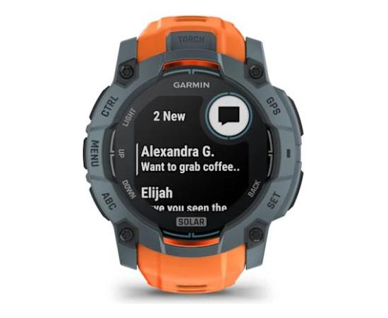 GARMIN Instinct 3 - 50mm Solar Twilight with Solstice sporta pulkstenis