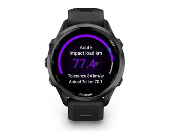 GARMIN Forerunner 970 Carbon Grey DLC Titanium with Black Case and Black/Translucent Whitestone Band
