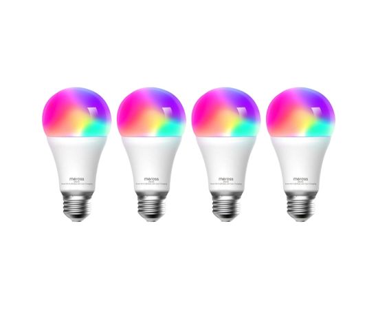 Meross MSL120 WiFi Smart LED Light Bulb (HomeKit) (four-pack)