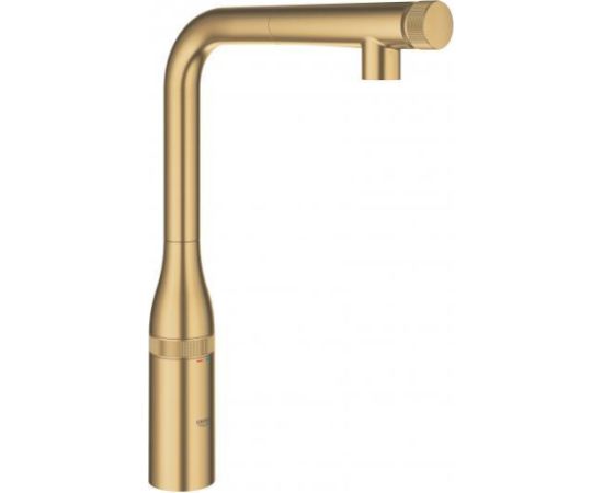 Grohe virtuves izlietnes maisītājs ar izvelkamu dušu Essence Smartcontrol, brushed cool sunrise