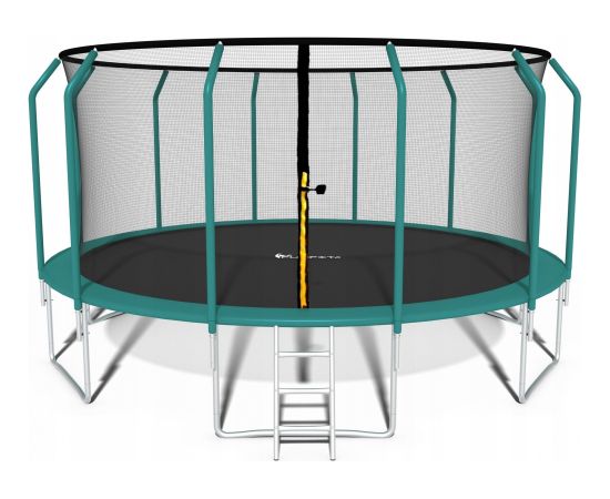Funfit Trampolina ogrodowa dla dzieci 374cm z siatką zewnętrzną i drabinką