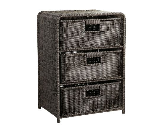 Plaukts ar 3 groziem BASILE 40x30xH56cm, tumšs