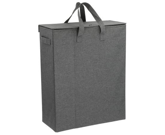 Veļas grozs MAX DAY 46x26xH50cm, tumši pelēks