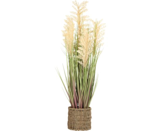 Mākslīgais augs IN GARDEN H87cm, bēšs sorgo, zāle ar podiņu
