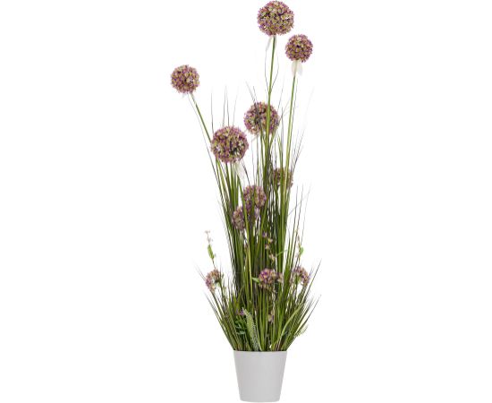 Mākslīgais zieds IN GARDEN H120cm, violets alijs, zāle ar podiņu