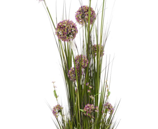 Mākslīgais zieds IN GARDEN H120cm, violets alijs, zāle ar podiņu