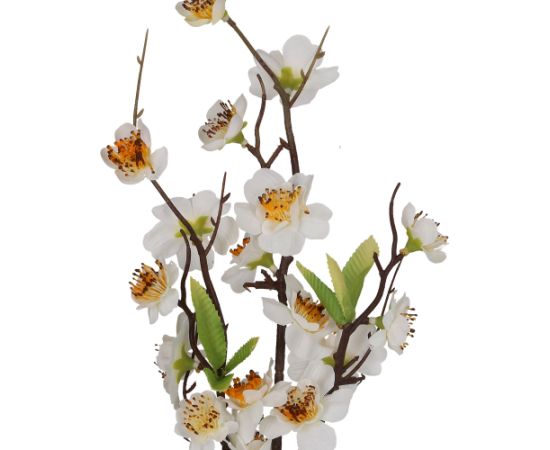 Artificial branch IN GARDEN H47cm, white peach blossom