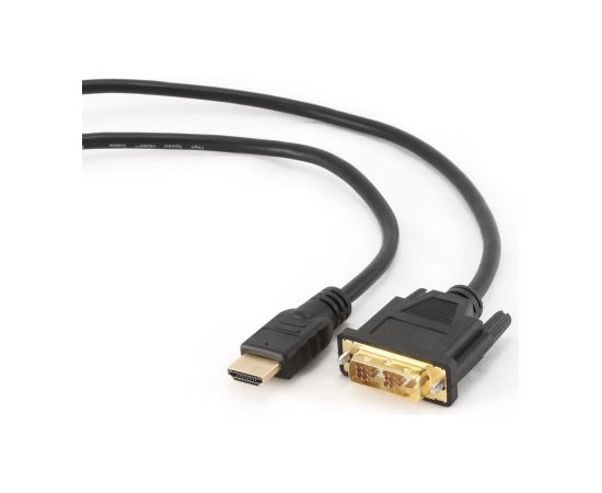 Gembird HDMI to DVI male-male cable with gold-plated connectors, 1.8m, bulk pack