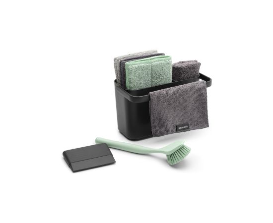 BRABANTIA tīrīšanas komplekts SinkSide, 5gab., dark grey - 233340