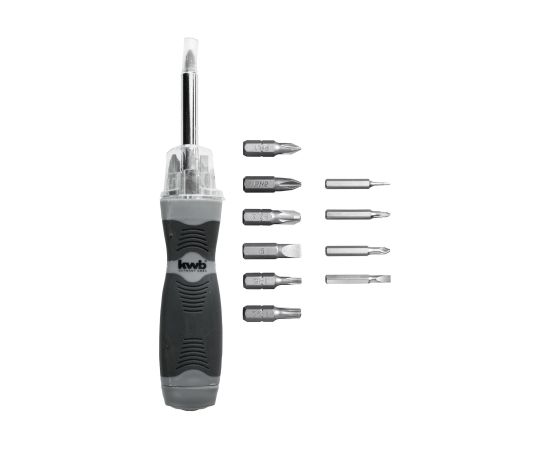 Skrūvgrieža rokturis Einhell KWB KW116890 + skrūvēšanas uzgaļi