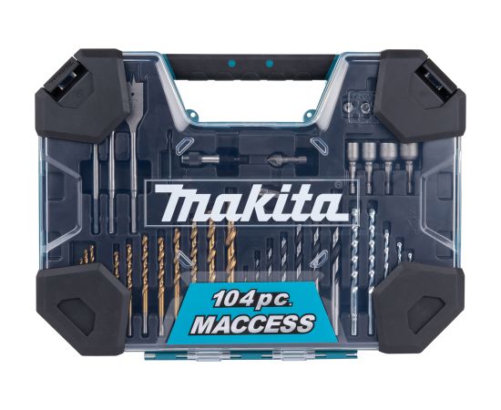 Urbju un skrūvgriežu uzgaļu komplekts Makita E-22604; 104 gab.