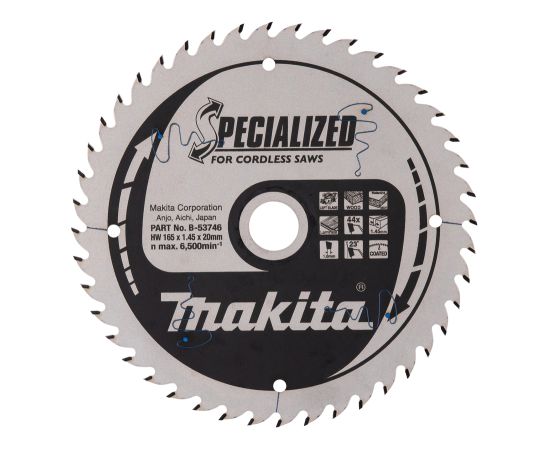 Griešanas disks kokam Makita B-53746; 165x1,45x20 mm