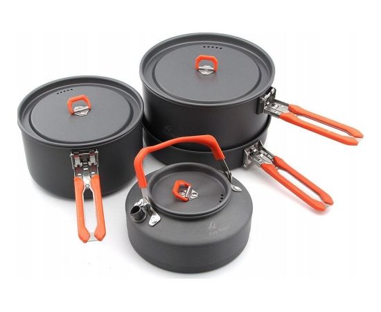 Tūristu katlu komplekts Fire-maple Feast 4-Orange