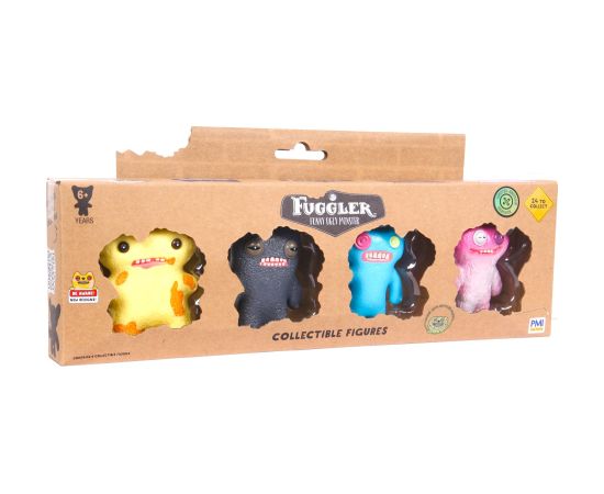 P.m.i. Kids World FUGGLER LIMITED EDITION 1.5 COLLECTIBLE FIGURES - 4 PACK VER. F