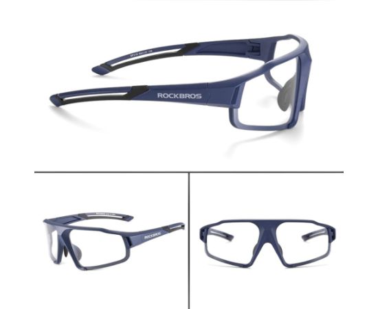 Rockbros SP216BL UV400 blue photochromic cycling glasses