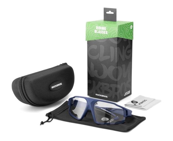 Rockbros SP216BL UV400 blue photochromic cycling glasses
