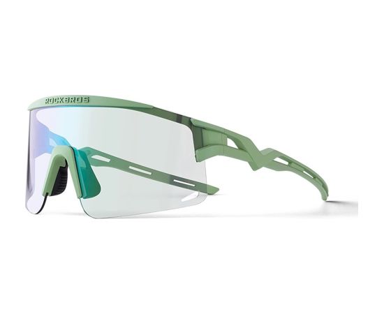 Photochromic cycling glasses with UV protection and prescription insert Rockbros 14110023001 green
