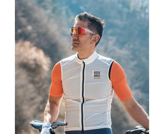 Rockbros SP291 UV400 white photochromic cycling glasses