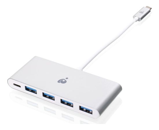 HUB USB IOGear GUH3C4PD USB 3.2 Gen 1 (3.1 Gen 1) Type-C 5000 Mbit/s