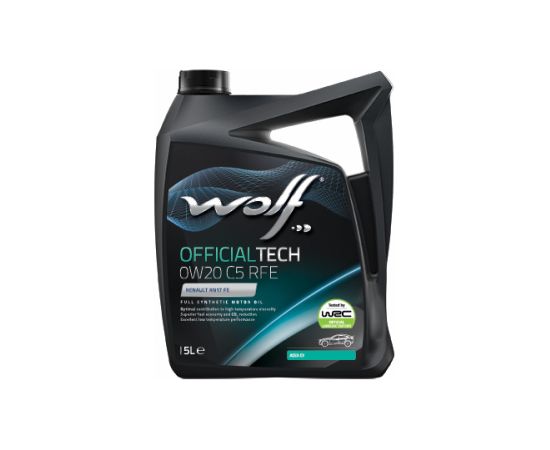 WOLF OFFICIALTECH 0W20 C5 5L RFE, ACEA: C5-16, RN17 FE