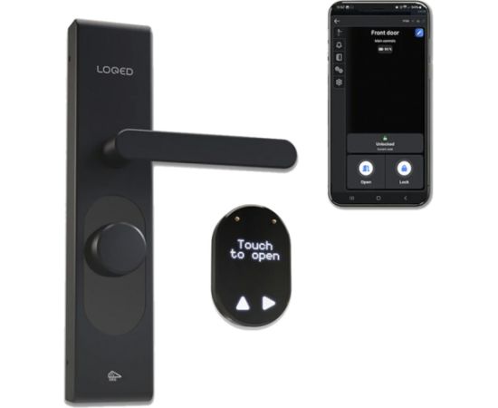 Shelly LOQED Smart Lock, electronic door lock (black)