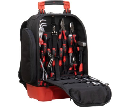 Wiha tool backpack mechanic set, tool set (black/red, 41 pieces, with backpack)