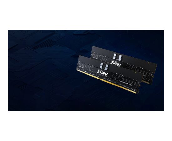 Kingston Technology FURY 128GB 6400MT/s DDR5 ECC Reg CL32 DIMM (Kit of 4) Renegade Pro XMP