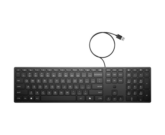 HP 320K USB Wired Keyboard - Black - US ENG / 9SR37UT#ABB