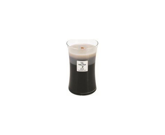 Woodwick Scented candle Trilogy Fireside, Redwood, Sandalwood Clove 609 g 609.0g