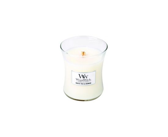 Woodwick White Tea & Jasmine Vase (White Tea & Jasmine) - Scented candle 85.0g