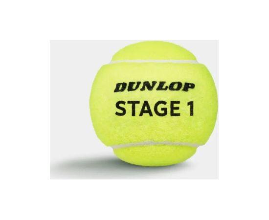 Tennis balls DUNLOP STAGE 1 GREEN 3-tube ITF