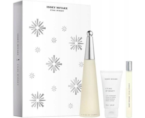 Xmas 2023 Set Issey Miyake: L'Eau d'Issey, Eau De Toilette, For Women, 100 ml + L'Eau d'Issey, Moisturizing, Body Lotion, 50 ml + L'Eau d'Issey, Eau De Toilette, For Women, 10 ml *Vial