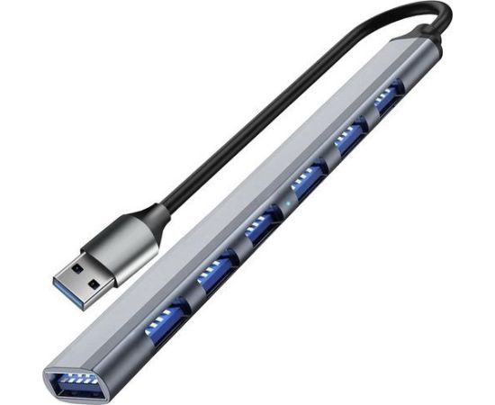 Iso Trade HUB USB- 1 port 3.2 + 6 2.0 Izoxis 24374