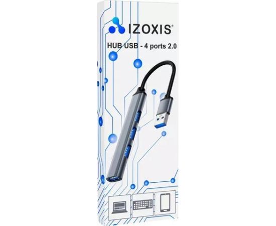Iso Trade HUB USB- 1 port 3.0 + 3 2.0 Izoxis 23316