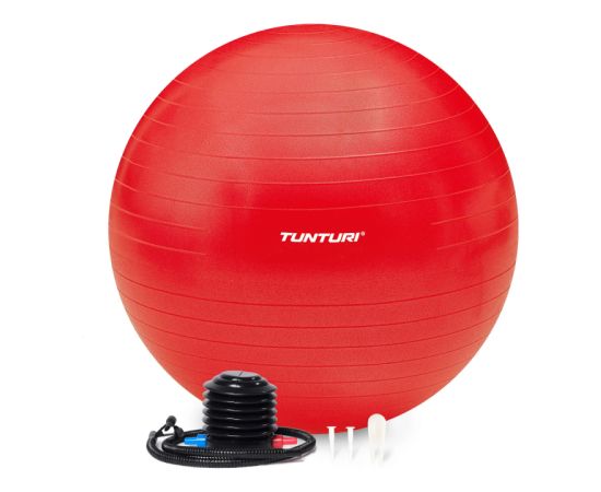 Vingrošanas bumba TUNTURI Gymball 75cm, Anti-Burst, Sarkana