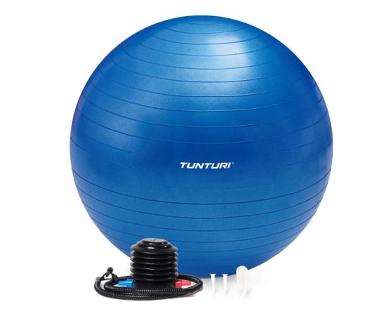 Vingrošanas bumba TUNTURI Gymball 75 cm, Anti-Burst, Blue